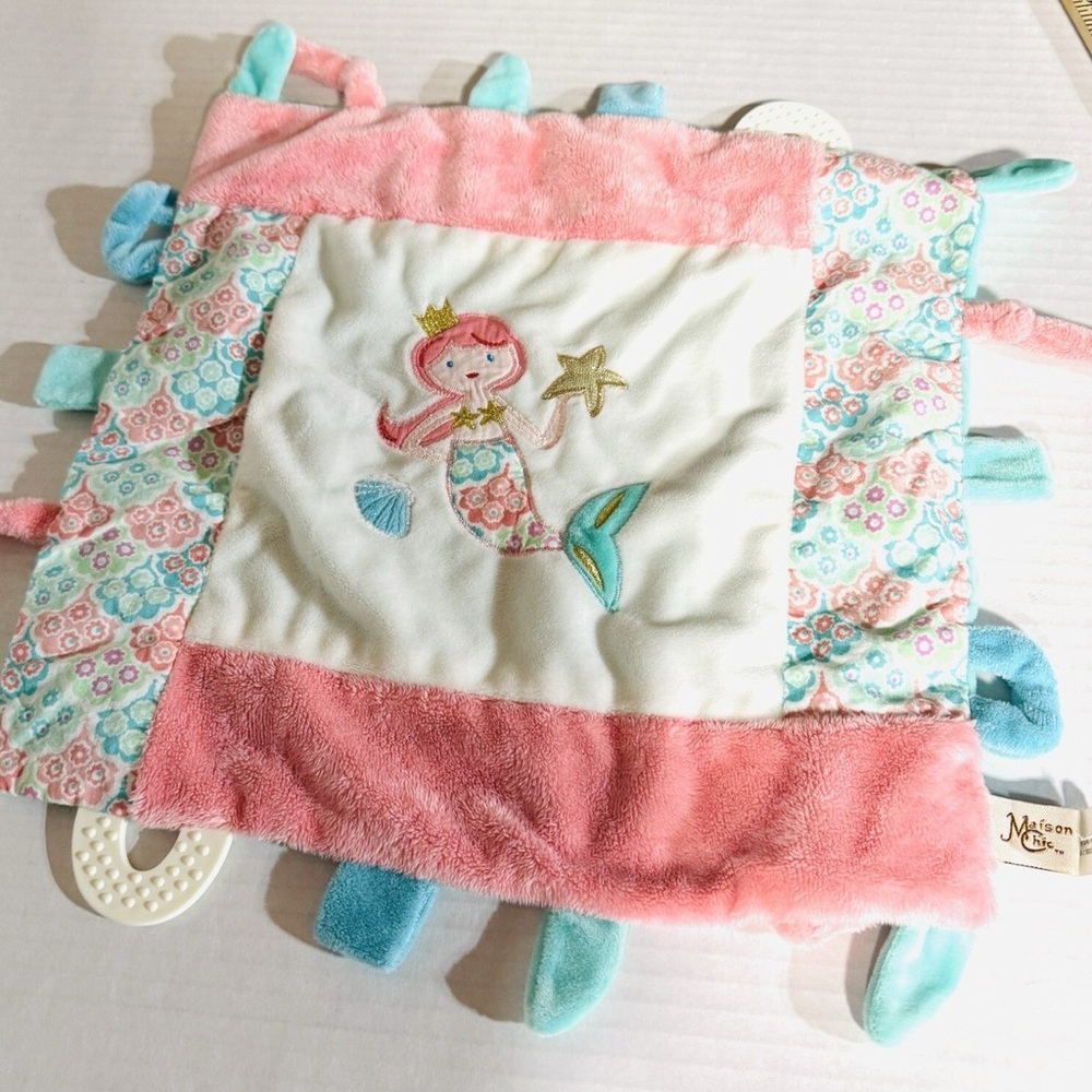 Pink and Blue Mermaid Baby Blanket